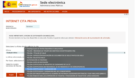 how to obtain NIE Spain