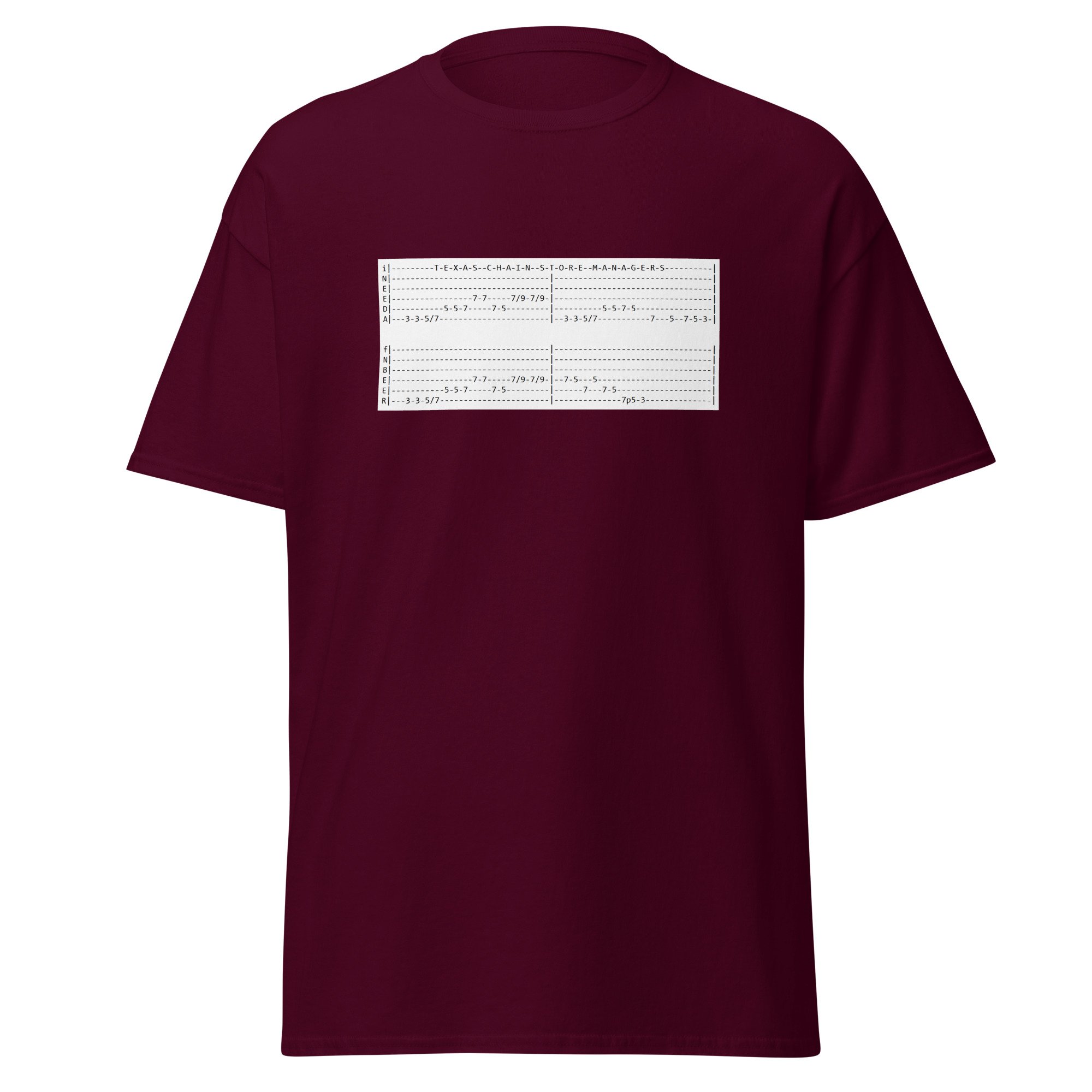 unisex-classic-tee-maroon-front-6a4ce1a5d6aec.jpg