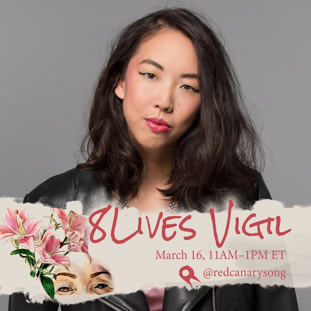 🌹 This Wednesday 3/16 we will be supporting @redcanarysong with #8LivesVigil on the anniversary of the Asian spa shootings in Atlanta one year ago. 

🌹 We join a coalition of activists, workers, and orgs that want #RightsNotRaids or rescue, and who