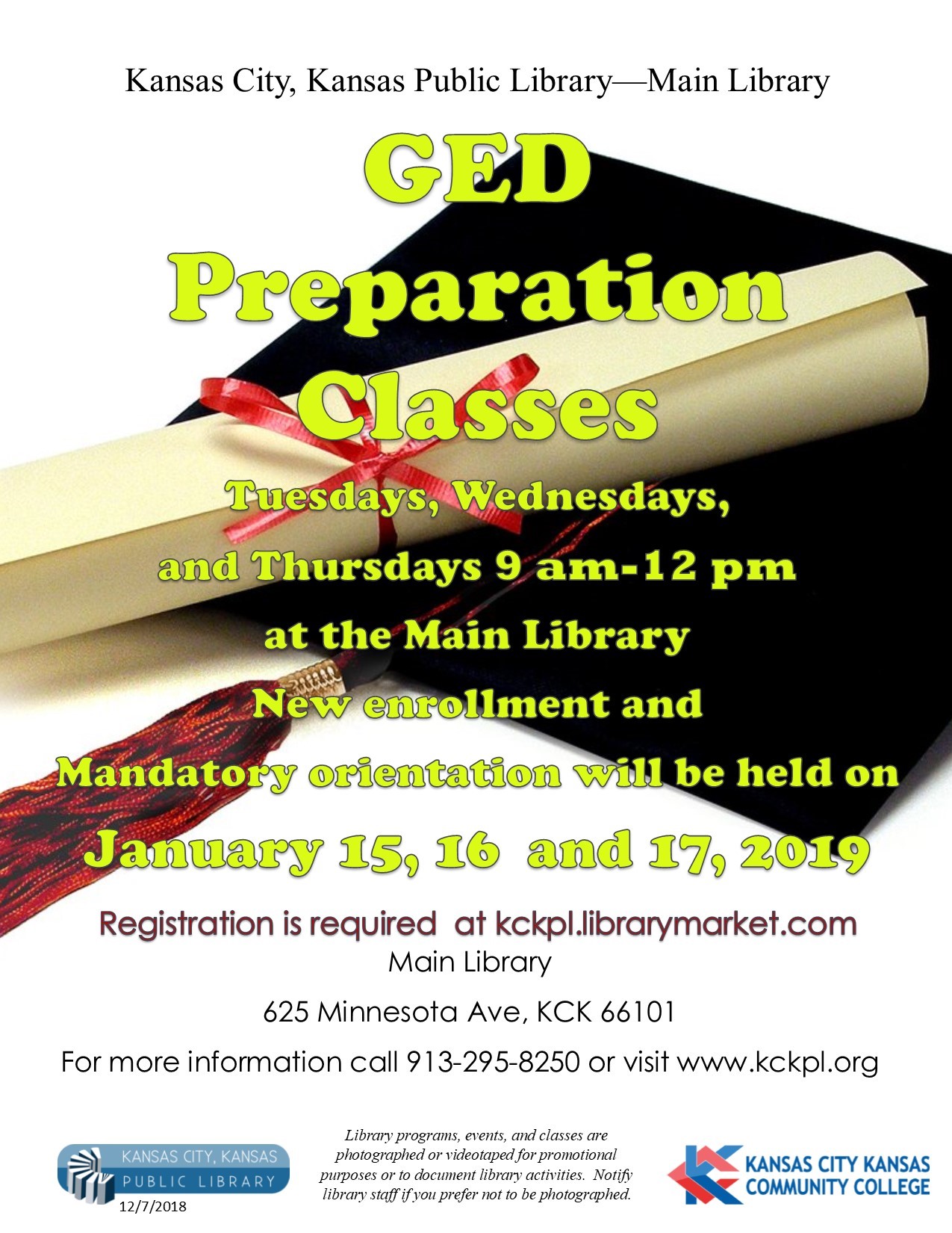 Classes & Registration – GED Preparation