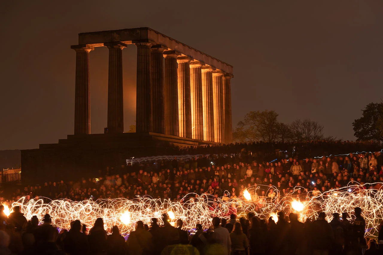 This was a 30 second exposure while lots of people ran around with fizzing burning sticks in the stage area. I’m amazed how many people watching stood perfectly still.
