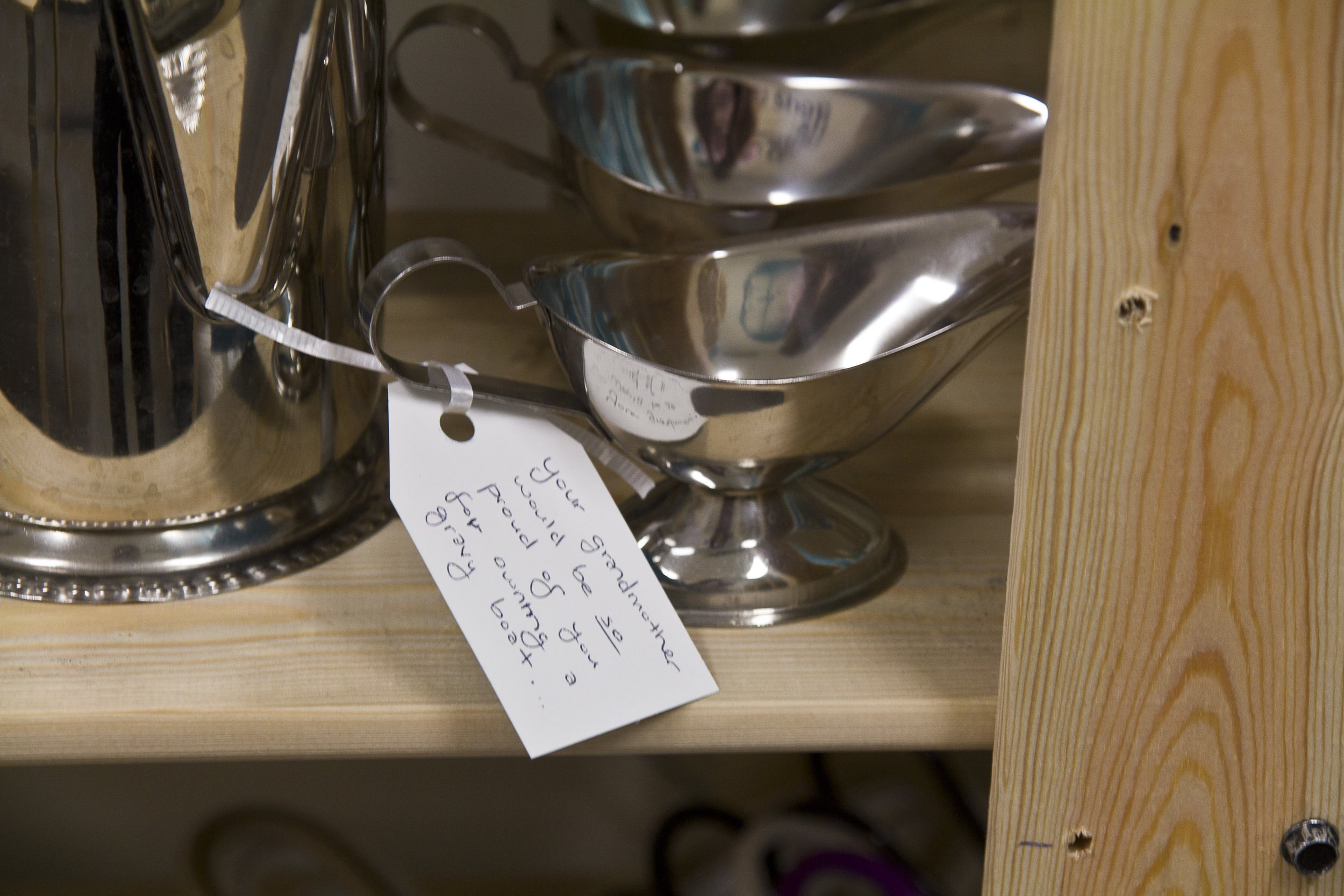 'Your grandma would be so proud of you for owning a gravy boat.'