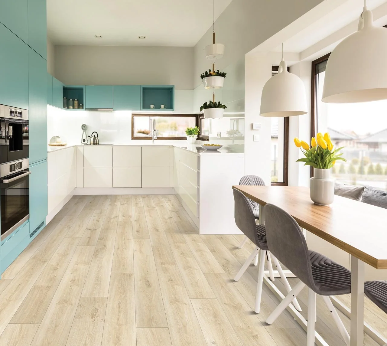 Beige Laminate Flooring 