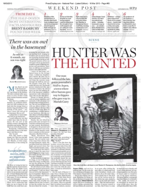 Hunter Was The Hunted<br>NATIONAL POST