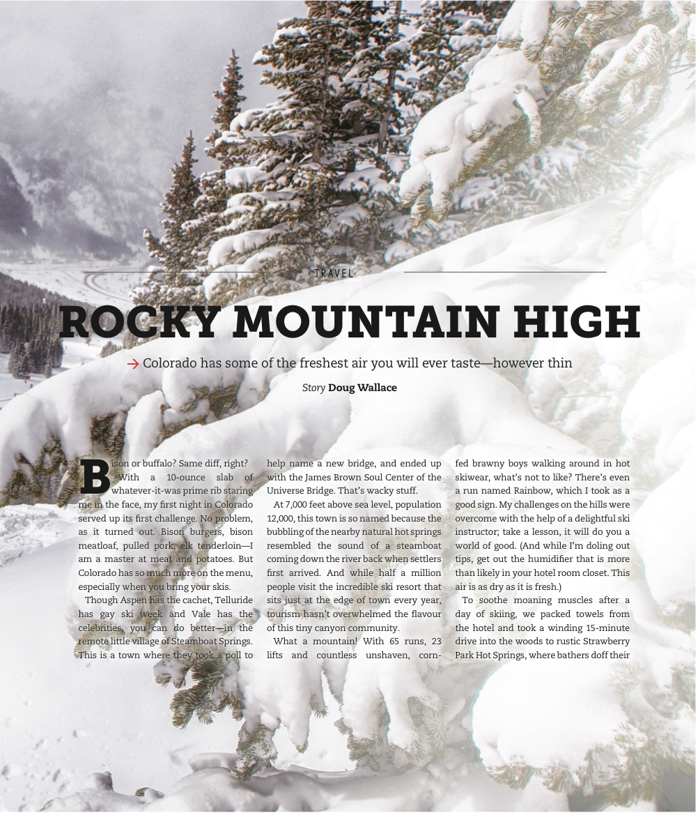 Rocky Mountain High<br>IN MAGAZINE