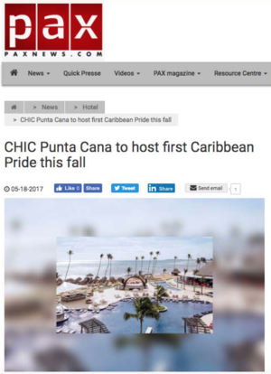 CHIC Punta Canada to host first Caribbean Pride<br>PAXNEWS.COM
