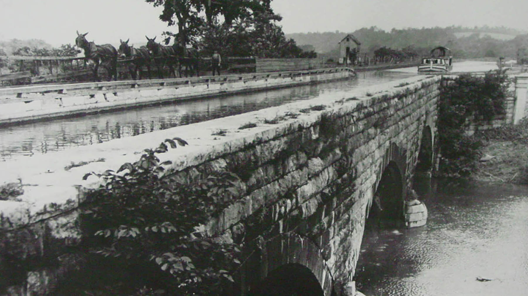Historic: Aqueduct Before Berm Parapet Collapse