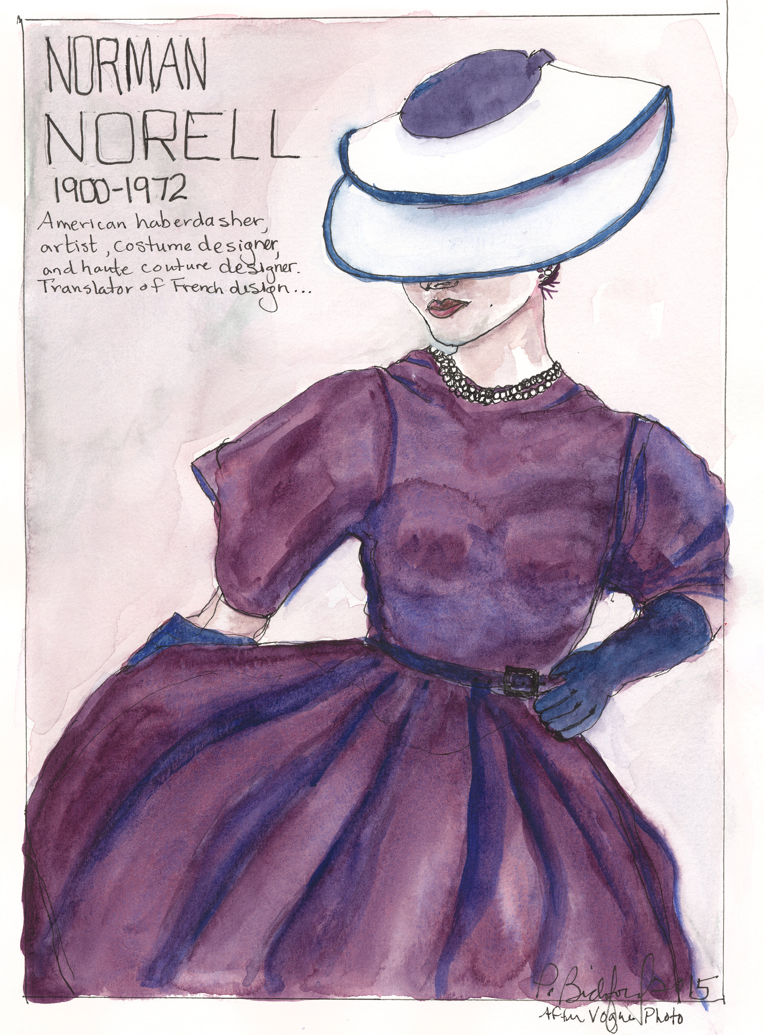 Magenta Norell,, Original Watercolor