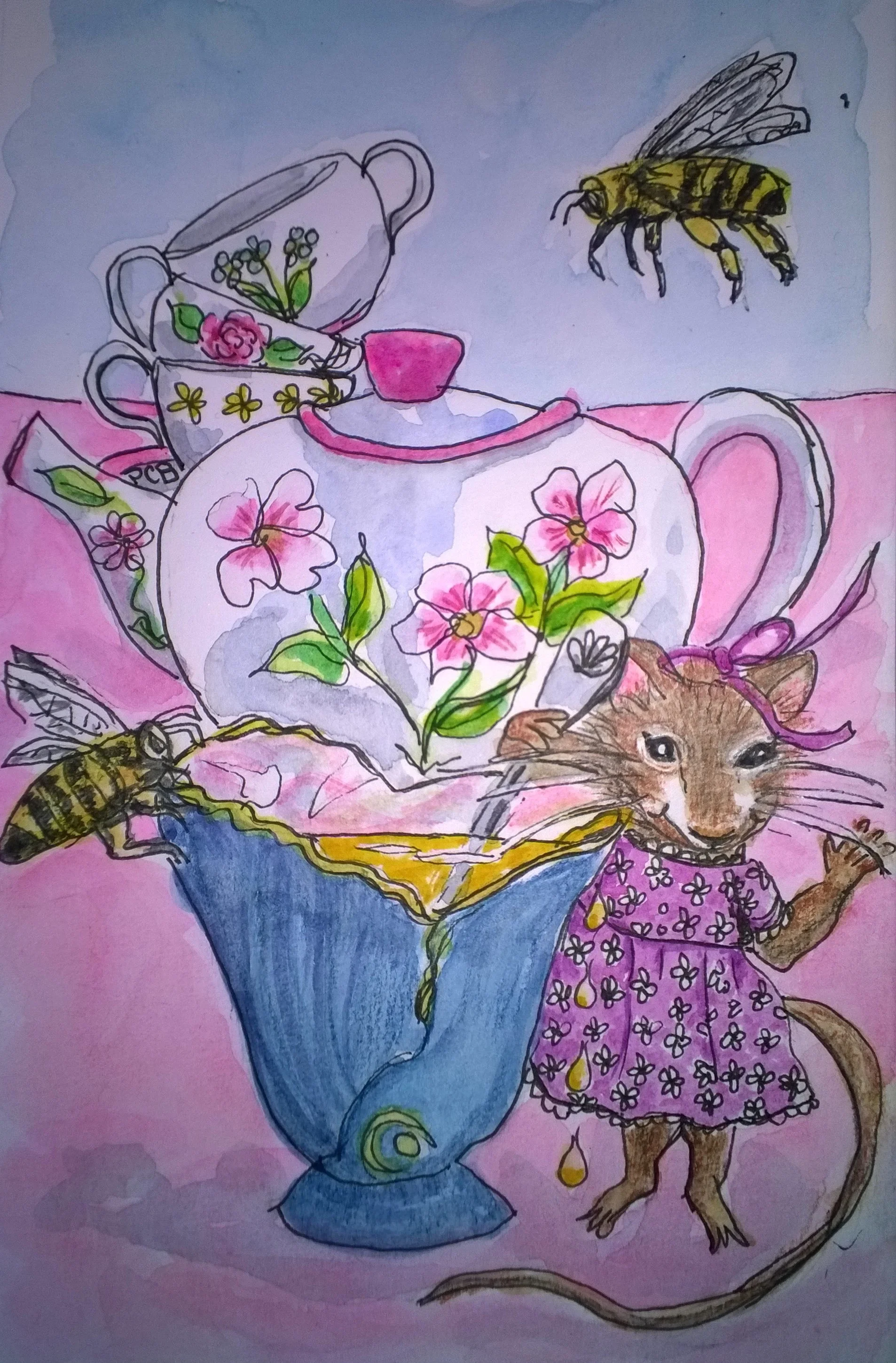 We celebrated our granddau 3rd birthday with an Alice In Wonderland themed birthday party and then had tea out later in the week to celebrate my mother's upcoming birthday. I have so many wonderful memories with family and friends around having tea together! Cheers!