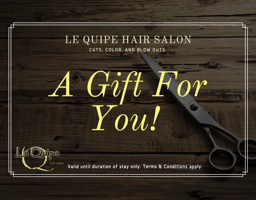 Gift Card for your hair and skin care needs — Le Quipe Hair Salon