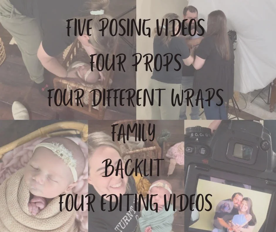 NEWBORN POSING PROPS + FAMILY POSES + EDIT