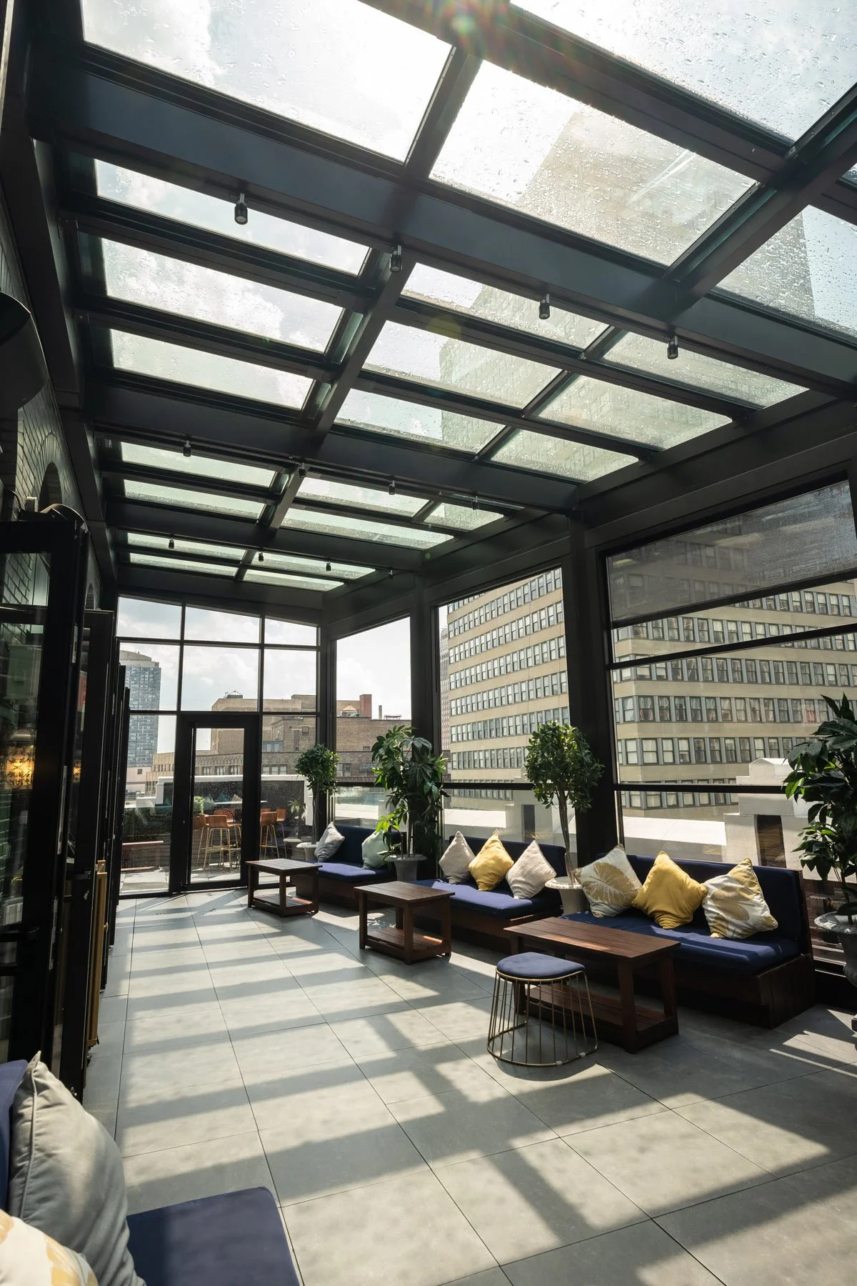 Project Elsie Rooftop, Manhattan, NY Pergola Roof