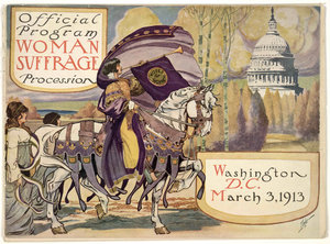 Image: "Official Program Cover, 1913 Woman Suffrage Parade"