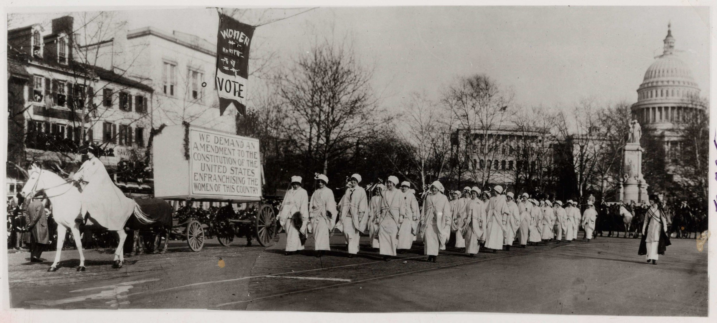   Women Marching in Suffrage Parade in Washington, DC  