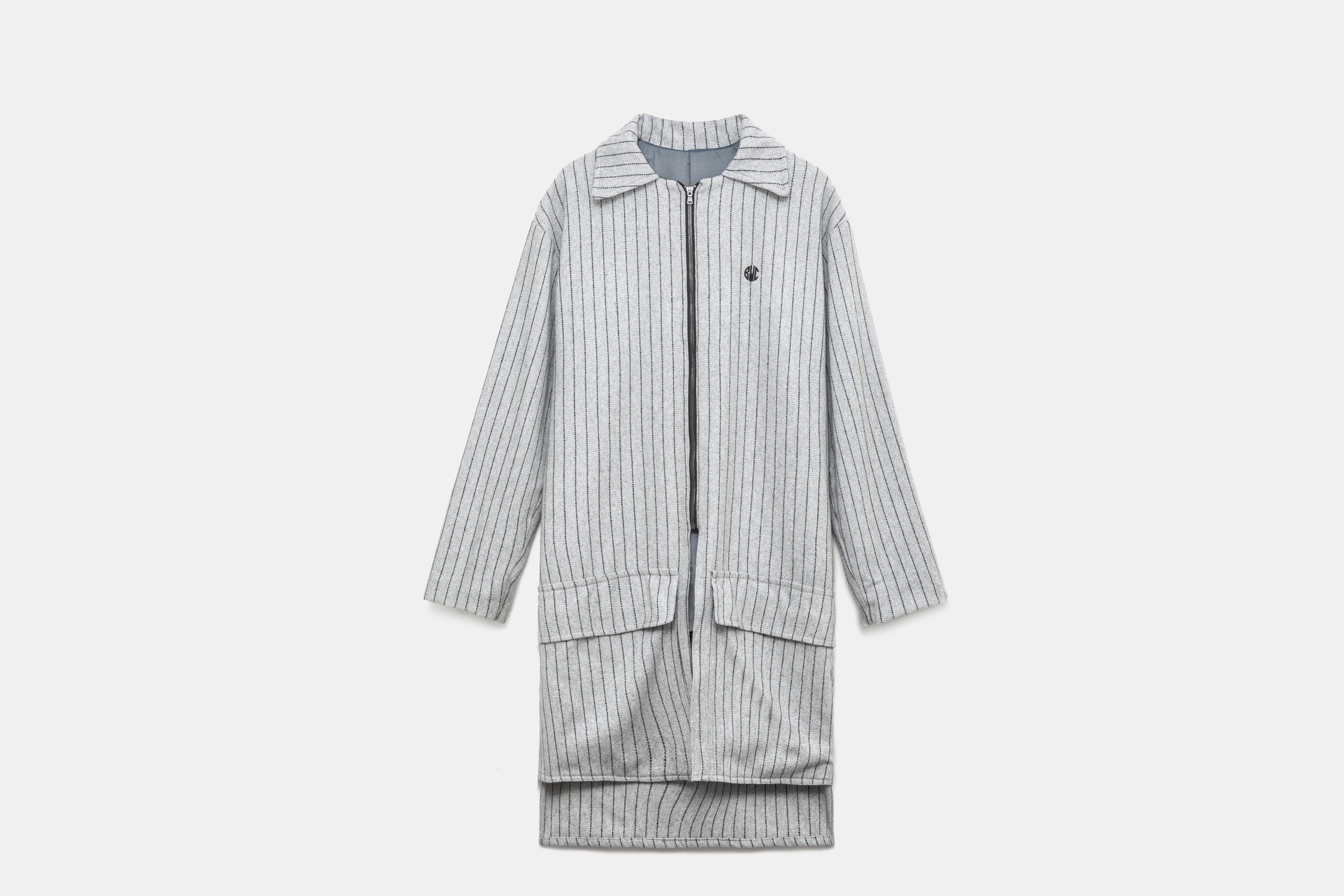 Pinstripe Overcoat