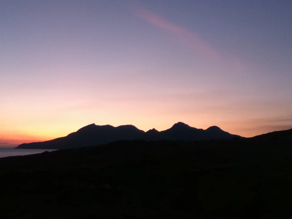 Sunset over Isle of Rum - Tour & Walk in small groups - Roaming Scotland..jpg
