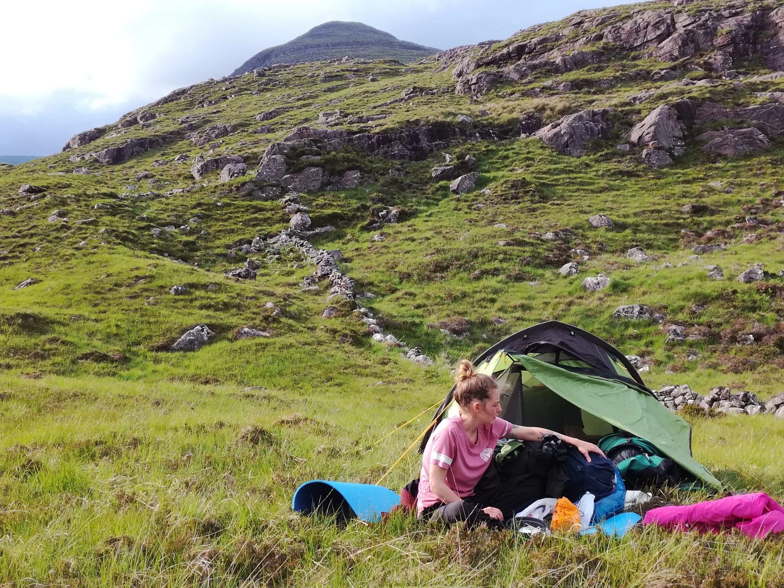 wild camping in the Applecross Hills, Scottish Highlands, Scottish tours with walks, small group adventures, Roaming Scotland.jpg