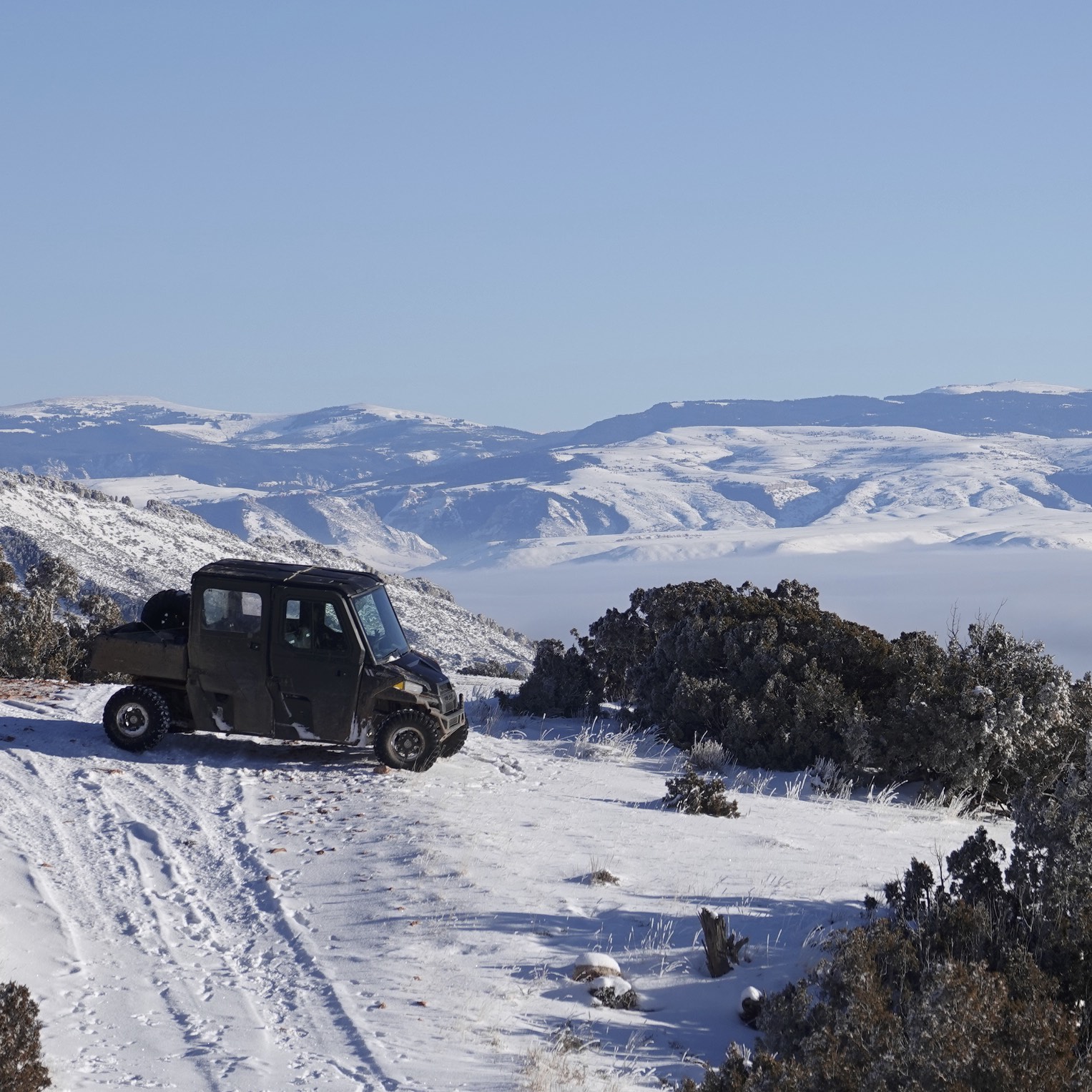 Our hardy UTV at the mines.