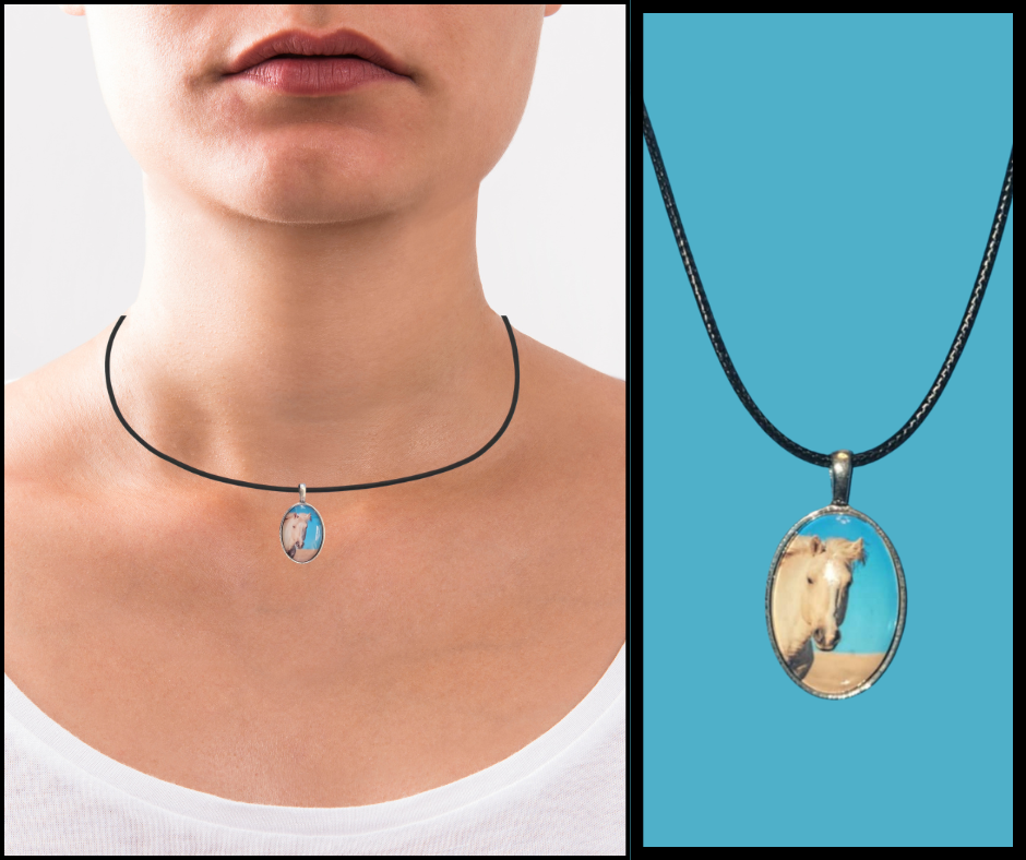 Small Oval Pryor Mustang Pendants