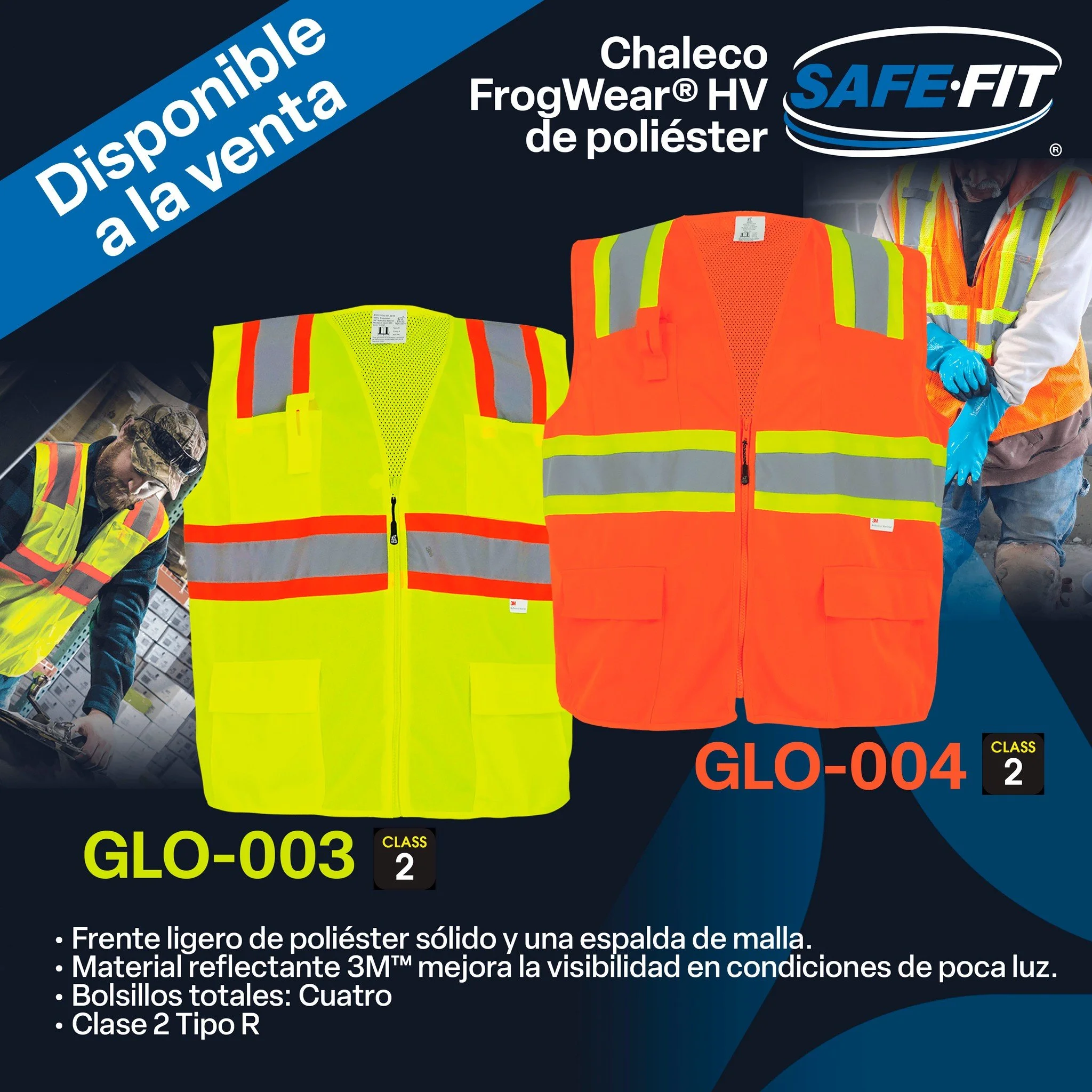 🦺✨ Visibilidad, comodidad y estilo en cada jornada 💪

Trabaja con confianza con nuestros chalecos de seguridad, dise&ntilde;ados para ofrecerte m&aacute;xima visibilidad y confort en todo momento. 💡

🔸 Color amarillo/naranja ne&oacute;n con ribet