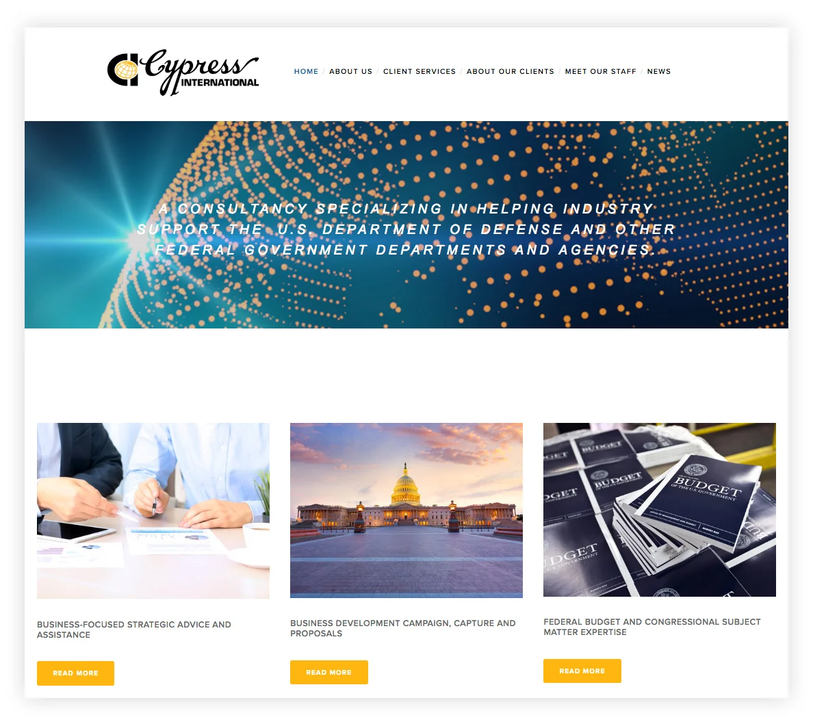 Cypress International's New Website