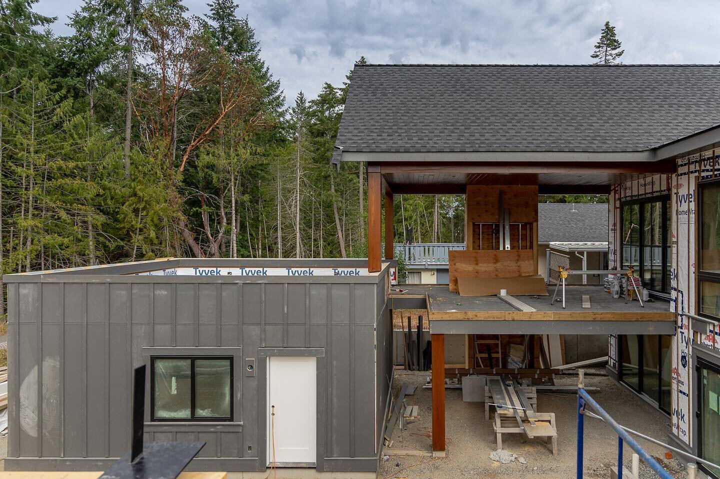 Covered outdoor living rooms and roof decks with natural outlooks at our upcoming Mill Road listing - www.villageliving.ca