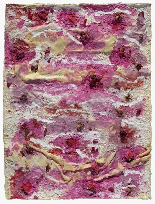 Red Field on Cream
