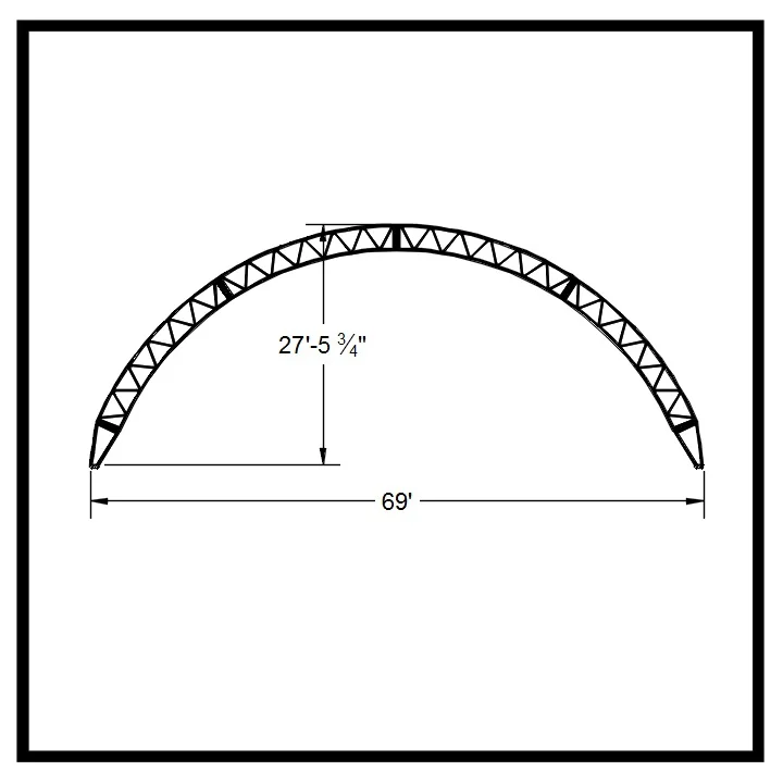 5' Leg Profile — Span-Tech Fabric Building Systems