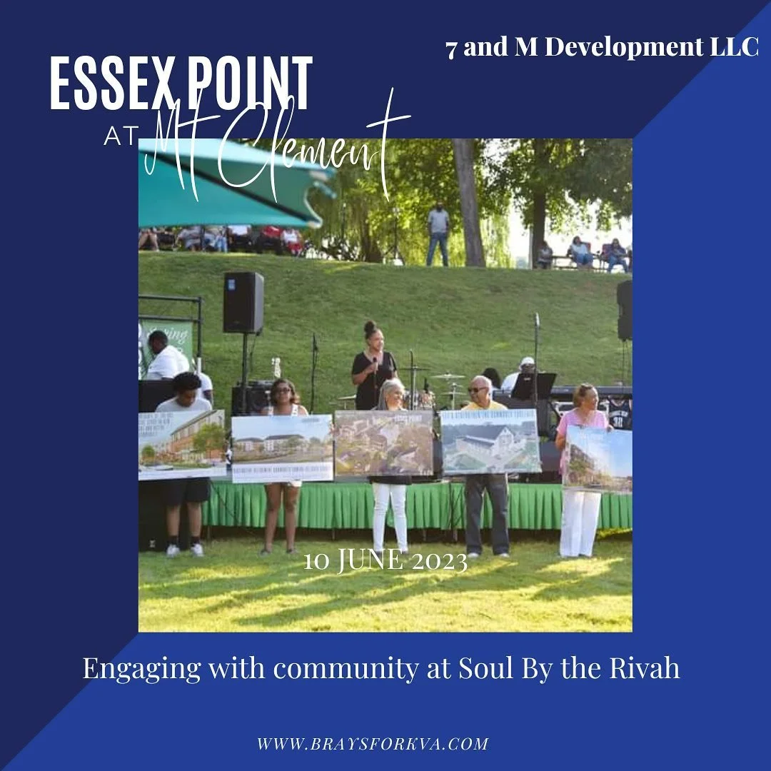 #flashbackfriday - Presenting Essex Point at Mt Clement to the community at @hotmixva_804 Soul by the Rivah in June 2023.