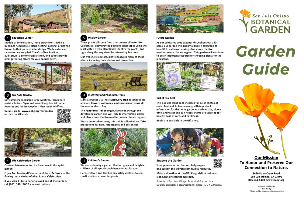 Our Gardens / Brochures — SLO Botanical Garden