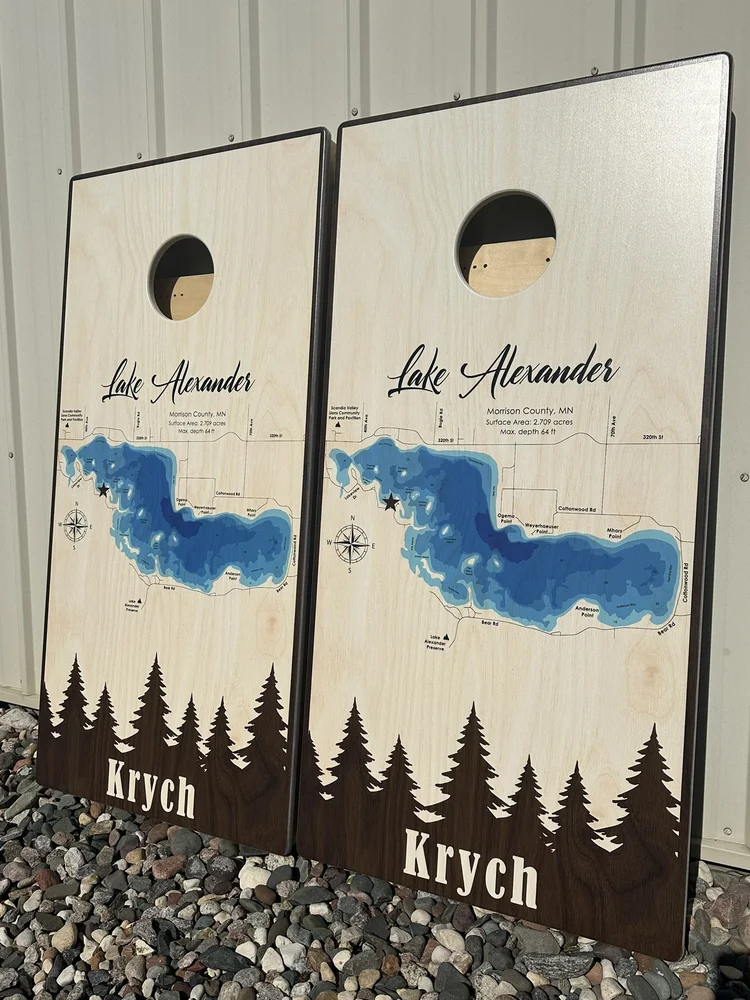 Lake Alexander custom boards