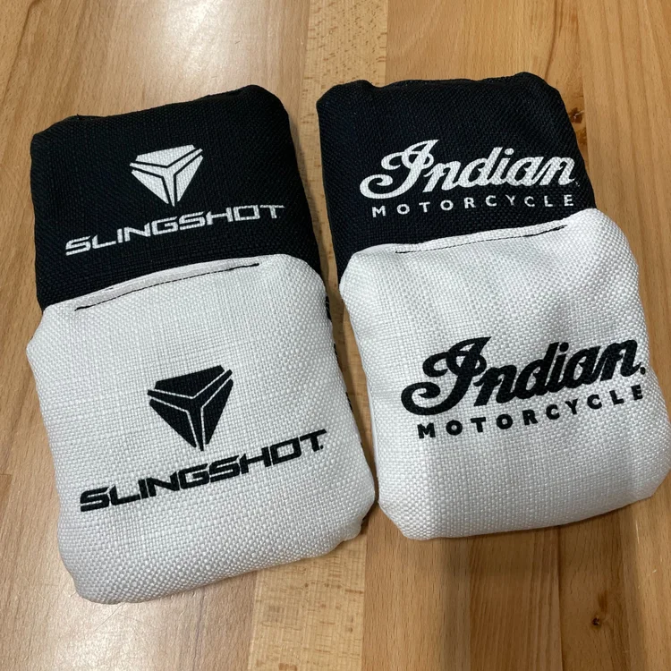 Custom printed premium bags with a business logo