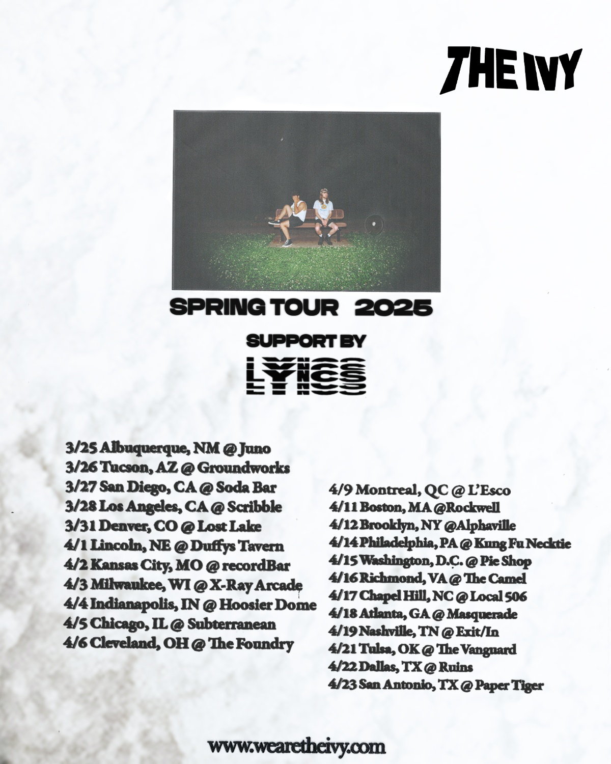 The Ivy Spring Tour: Tickets On Sale Now!