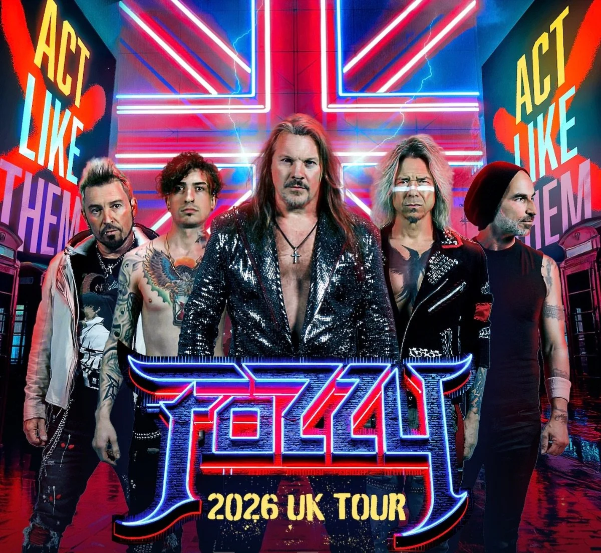 "FOZZY Returns to the UK for 2026 Tour!"