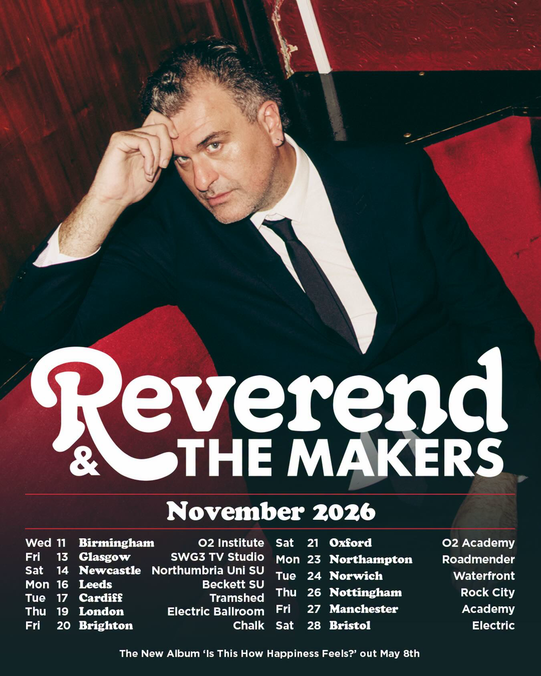 "New Music Hits: Reverend &amp; The Makers, XO, Man/Woman/Chainsaw"