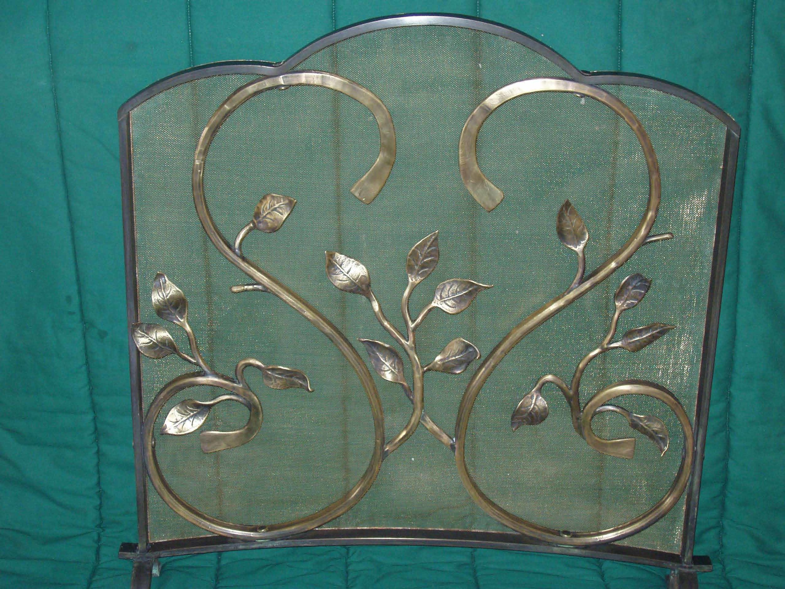 bronze firescreen