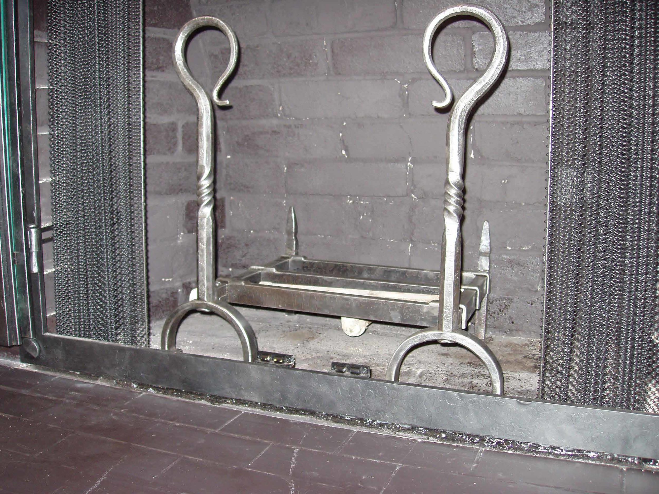 twisted andirons