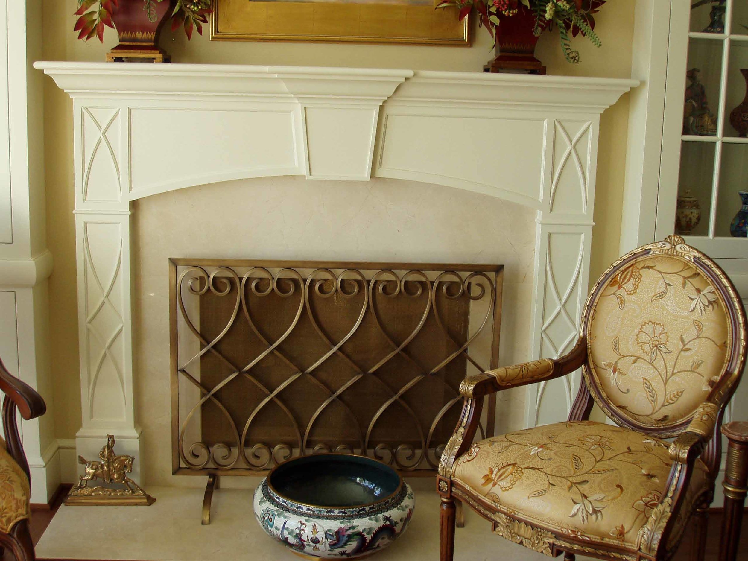 firescreen in bronze