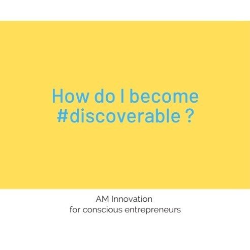 People are looking for connection and for solutions. 
How can people find us easily when they need us? ✔️ Visibility is NOT about me. Let&rsquo;s become #discoverable !

#amconsciousentrepreneur #purpose #discoverable
