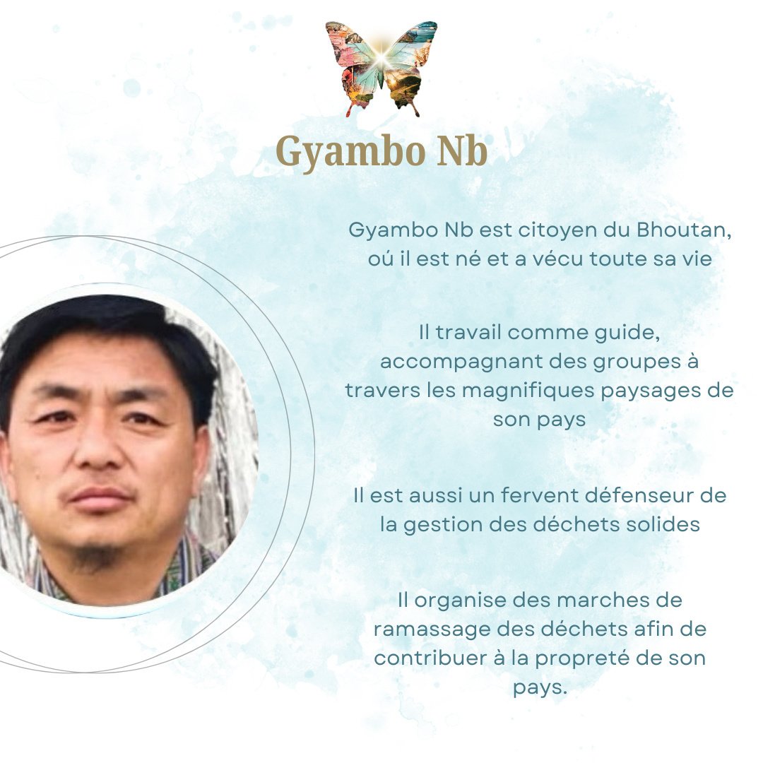 𝐌𝐞́𝐭𝐚𝐦𝐨𝐫𝐩𝐡𝐨𝐬𝐞𝐬 𝐈𝐧𝐬𝐩𝐢𝐫𝐞́𝐞𝐬 


Voici quelques informations sur 𝐆𝐲𝐚𝐦𝐛𝐨 𝐍𝐛, l&rsquo;auteur de &ldquo; 𝘚𝘶𝘳 𝘭𝘢 𝘳𝘰𝘶𝘵𝘦 𝘷𝘦𝘳𝘴 𝘶𝘯 𝘉𝘩𝘰𝘶𝘵𝘢𝘯 𝘻𝘦́𝘳𝘰 𝘥𝘦́𝘤𝘩𝘦𝘵 &rdquo; du chapitre 20. 

Gyambo Nb est u