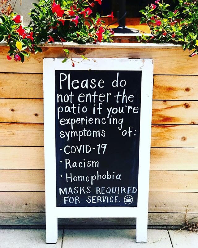 Some house rules, borrowed from our fab friends at @bajabettys ⭐️😷⭐️ Additionally, our interior dining room, including the restroom, is closed for now until further notice. Our cozy patio is open for you to enjoy your take-out meal, wine and beer! ?