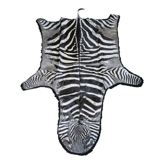 Antique Zebra Hide Rug
