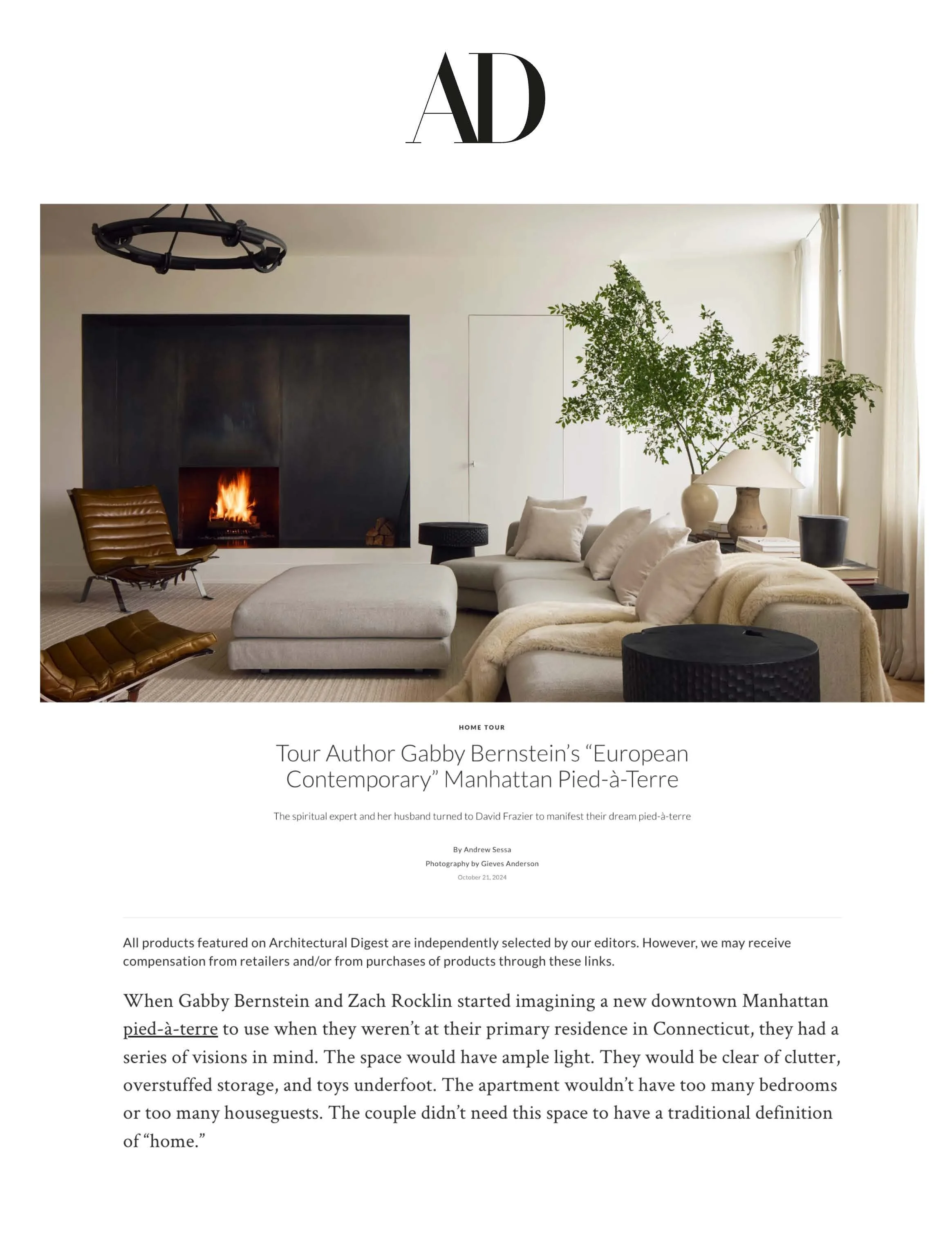 Architectural Digest, Fall 2024