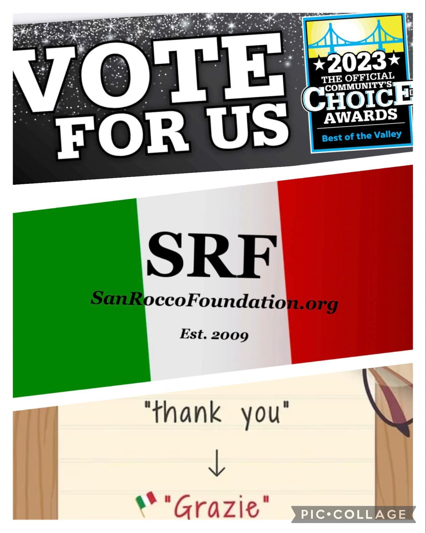 THANK YOU!!! BEST IN THE VALLEY NOMINATION 

￼ Much appreciation to our community!!!We cannot do all the charitable work throughout the region without your support. We love you, and we thank you so much for nominating us as one of the Best 501c3 char