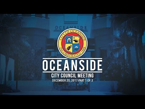 Oceanside City Council Meeting - December 20, 2017