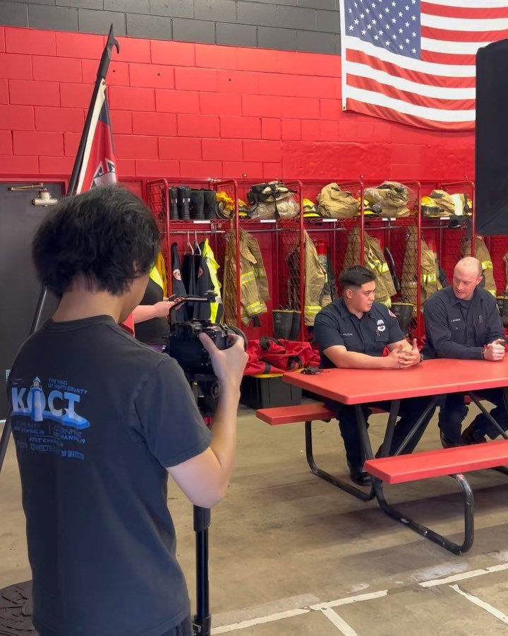 Great times on an important shoot with @oceanside_fire Department for the SkillBridge Training Program helping military transition into civilian life in a rewarding firefighting and EMT career! 
.
Stay tuned for our full Fire SkillBridge PSA coming s