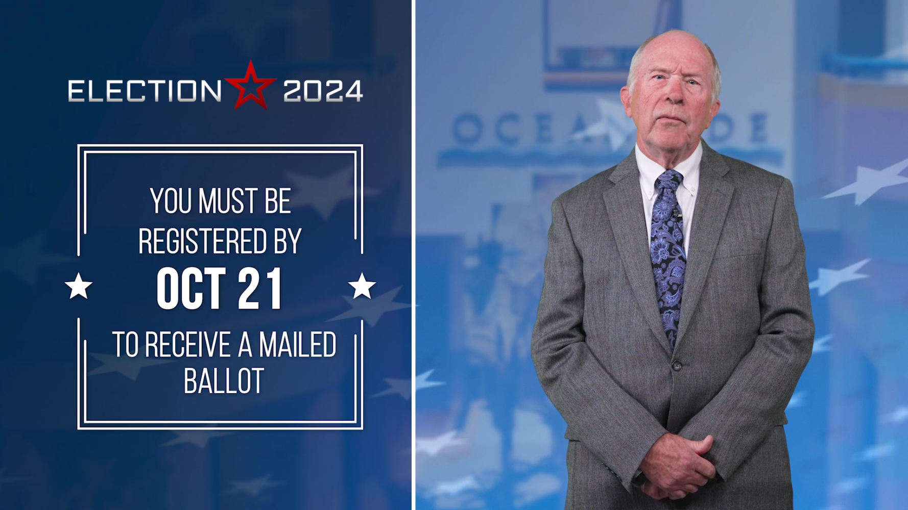 Election 2024: Register to Vote featuring Kent Davy