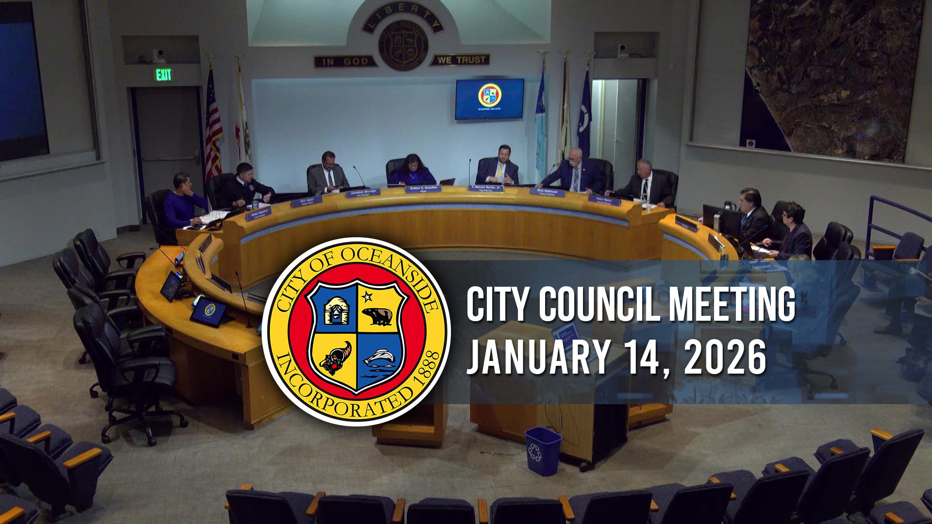  Oceanside City Council Meeting: January 14, 2026 