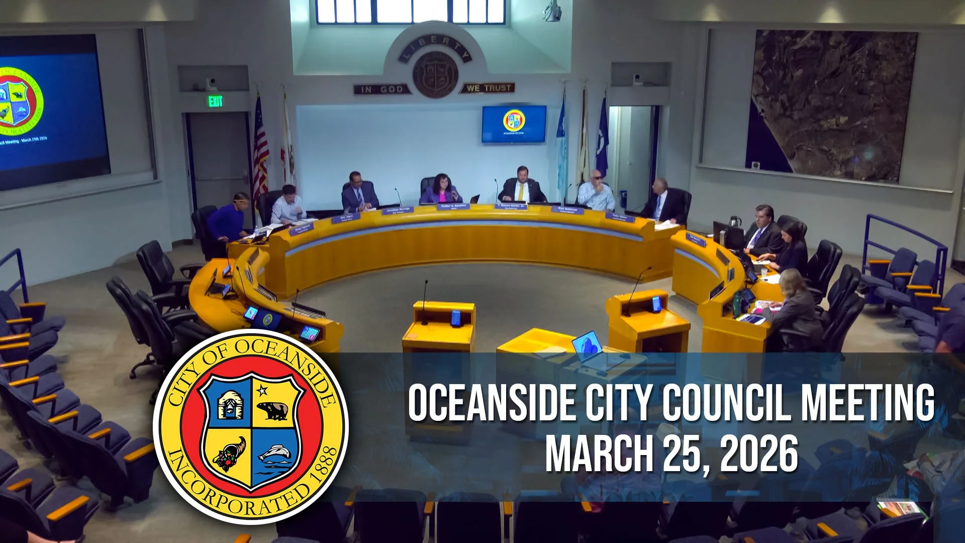 Oceanside City Council Meeting: March 25, 2026