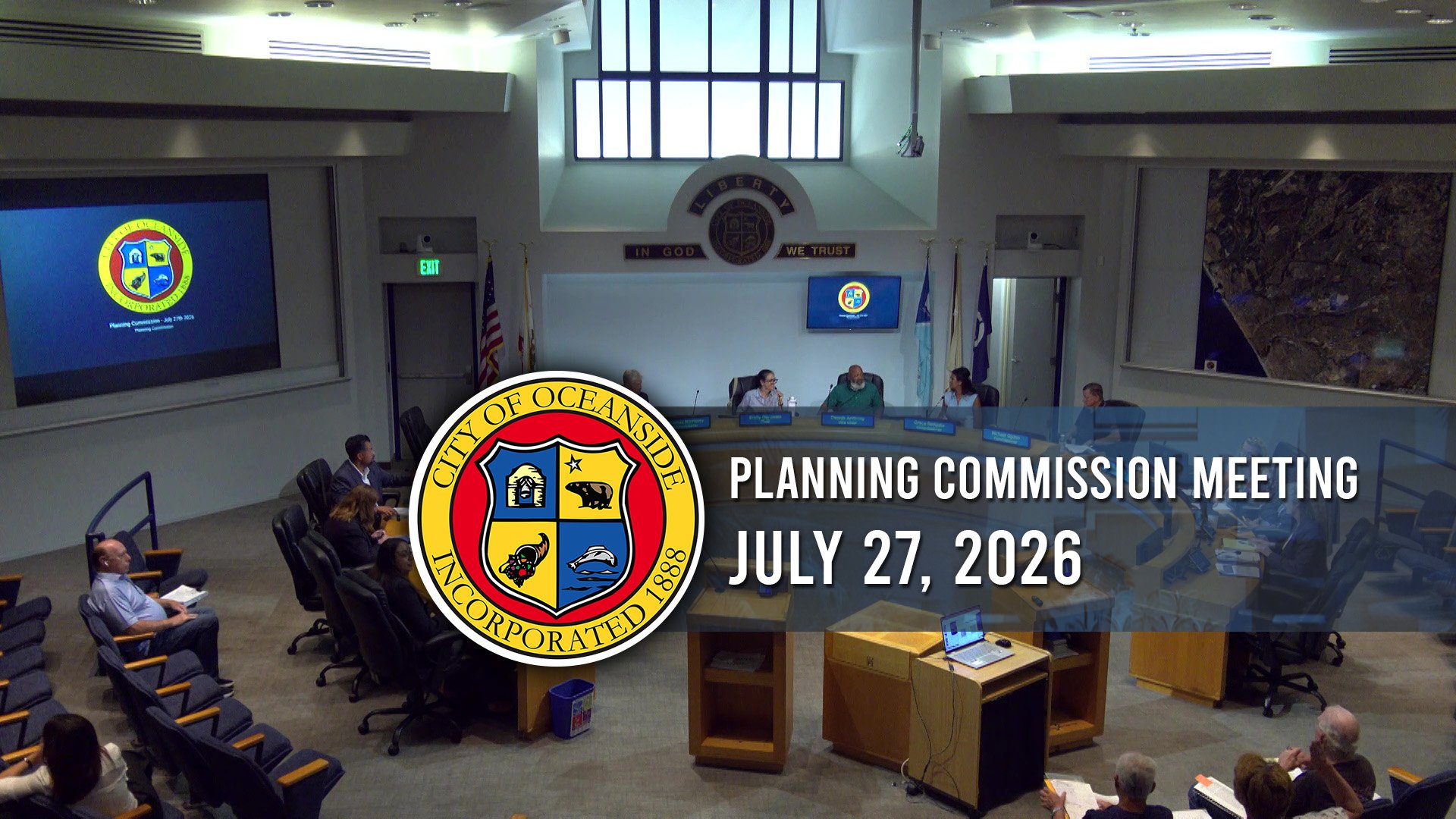 OCEANSIDE PLANNING COMMISSION MEETING: JULY 27, 2026